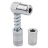 Precise Grease Nozzle Adapter Grease Gun- Accessory 90 Degree Grease Coupler Adapter With Sleeve 3 Jaw Angle Grease Tool