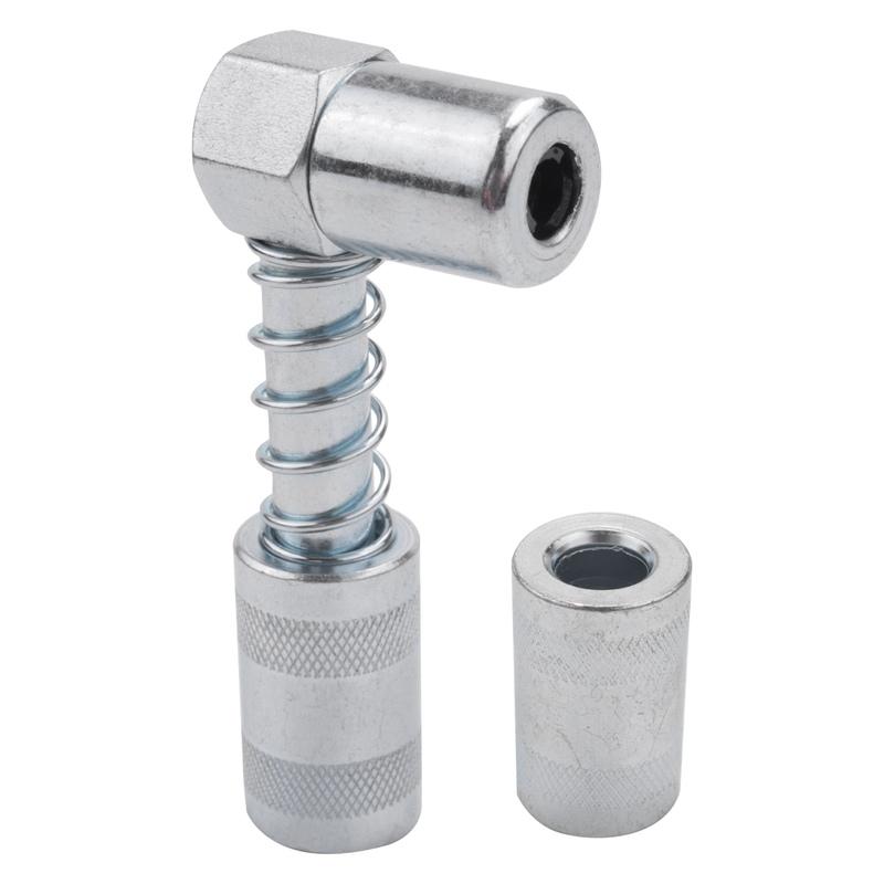 Precise Grease Nozzle Adapter Grease Gun- Accessory 90 Degree Grease Coupler Adapter With Sleeve 3 Jaw Angle Grease Tool