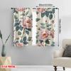 2 szt., druk płaski 2D Kreatywne zasłony Bukiet kwiatów Wszechstronny Trwały Poliester (bez pręta) Dekoracja Pokoju Idealna do Sypialni