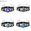 Handmade Woven Leather  Multilayer Bracelet Bangles For Women Men Vintage  Jewelry Gift