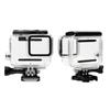 Boîtier étanche avec accessoires de support Boîtier de plongée sous-marine Coque Argent et Blanc pour Gopro Hero 7 Accessoires pour Caméra de Sport