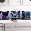 Classic Anime S-Solo L-Leveling cushion cover Living Room Headboard Bedroom Office Cushion Cushion Sofa Nap Time Pillow Case