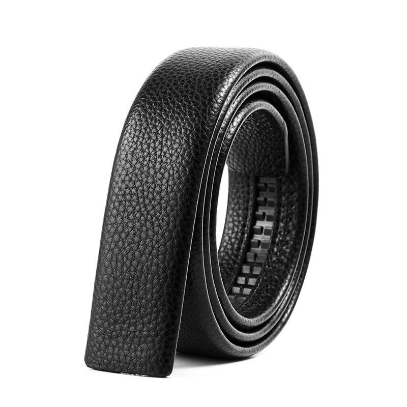Men's Genuine Cowhide Belt with Automatic Buckle, 3.5cm Width