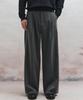 BIG UNION Striped Wide Pants (Gray)