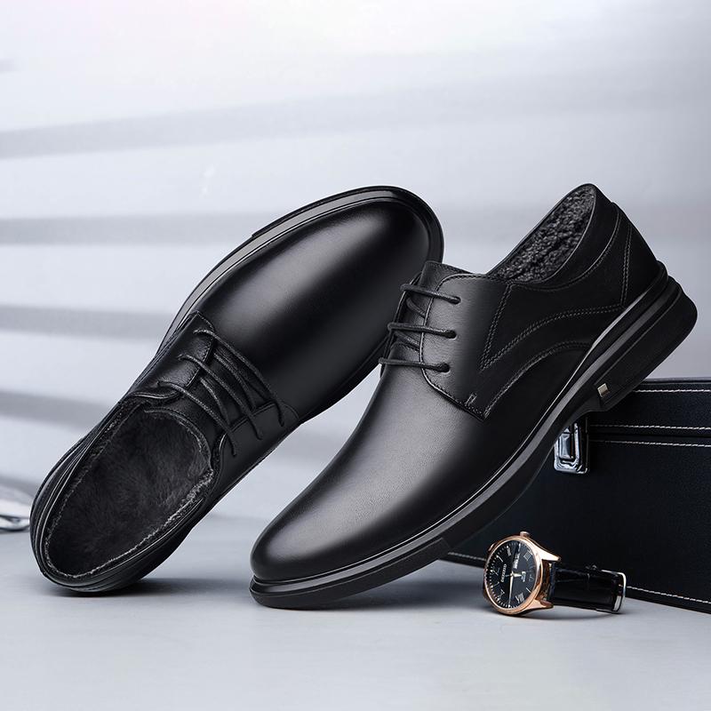 Fashion Comfortable Casual Oxfords Footwear Anti-Slip Male Business Dress Flats All-match Walking Shoes Handmade Real Leather Men Shoes