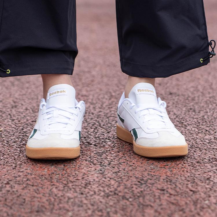 Reebok Smash Edge S Versatile Comfortable Simple Training Shoes Thin Sole Low Top Skate Shoes Unisex Sneaker White Green 100216488