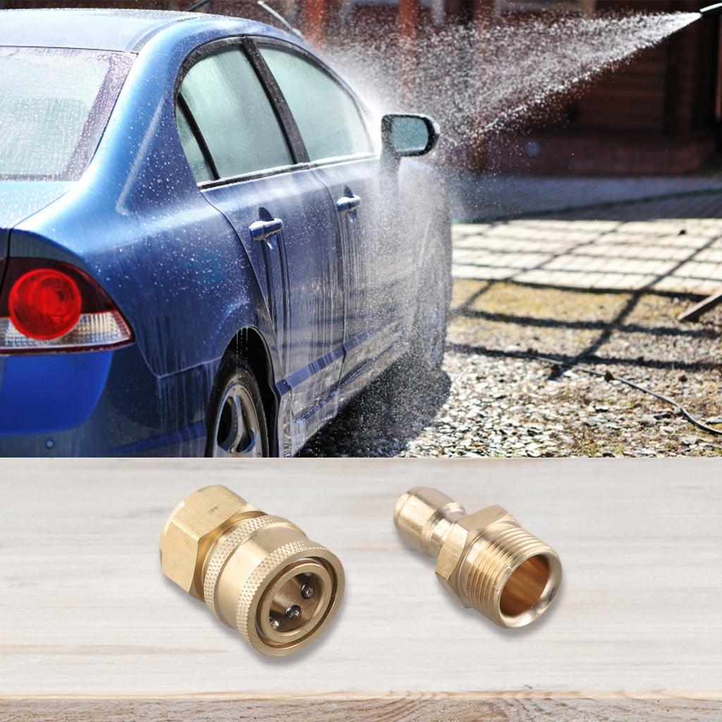 For High Pressure Washer 3/8 M22 Female and Male Quick Connect Adapter