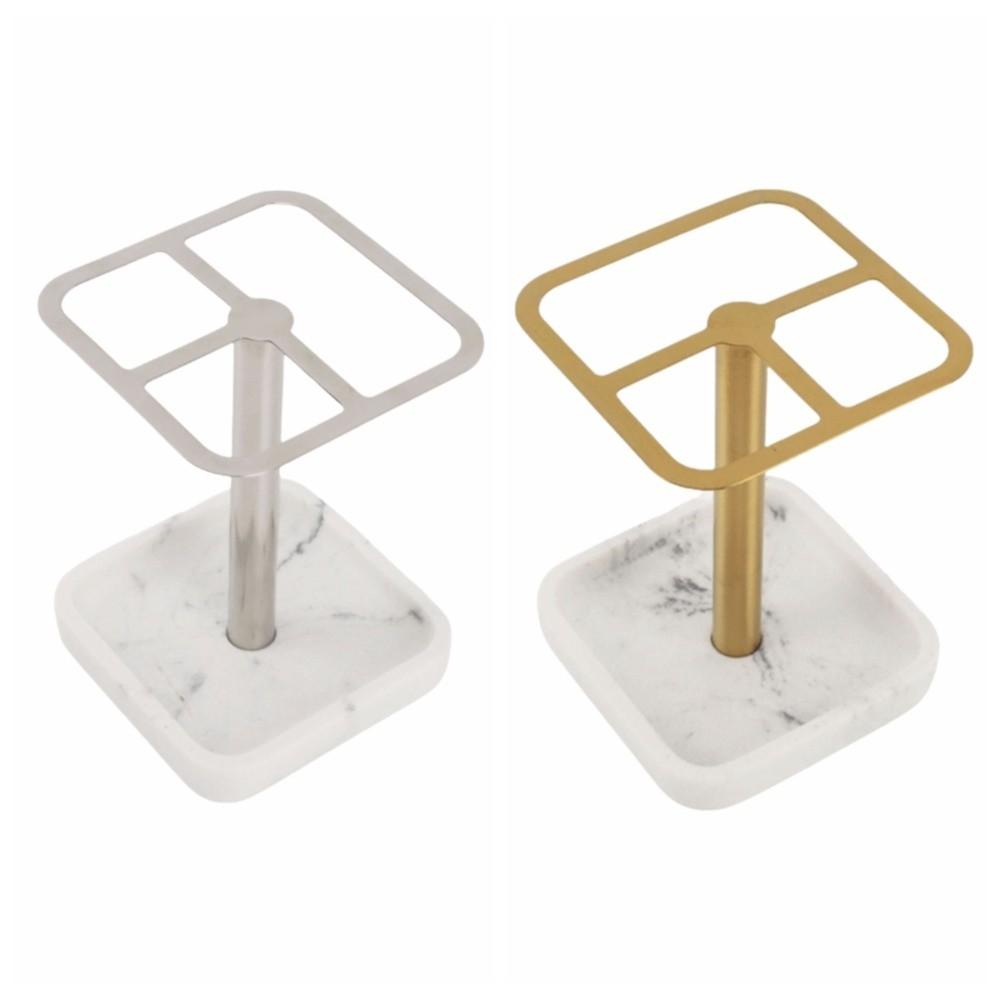 Silber Gold Zahnbürstenhalter Edelstahl Zahnbürsten Organizer Zahnpasta Halter Platzsparend