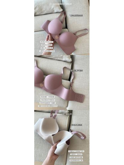 Seamless Push-Up No Underwire Bra for Girls - Anti-Sagging, Three-Row Hook & Eye.