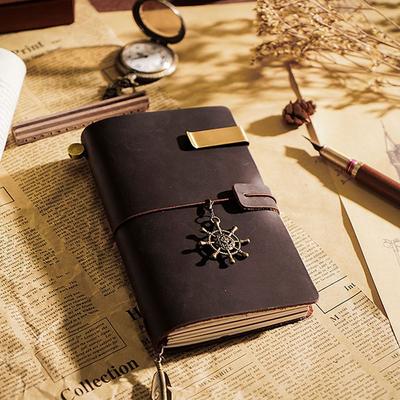 Schulbedarf Büro Rindsleder Planer Skizzenbuch Tagebuch Vintage Notizbuch Echtes Leder Leder Notizbuch Reise Notizbuch