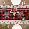 Merry Christmas Christmas Table Runner Faceless Gnome Snowman Table Cover  Home Party Decor