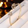 1Fashionable Women's Bracelet Exquisite Pcs Knot-shaped Open Design Inlaid with Sparkling Zirconia Date/Gift/Daily Commute