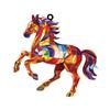 Christmas Horse Ornaments 2D Acrylic Colorful Horse Ornament for Christmas Tree Equestrian Gifts for Women Horse Lovers