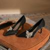 Woman 2026 Trend Luxury Pumps Pointed toe Party Ladies Shoes High Heels White Wedding Shoes Rhinestone Women's Shoes