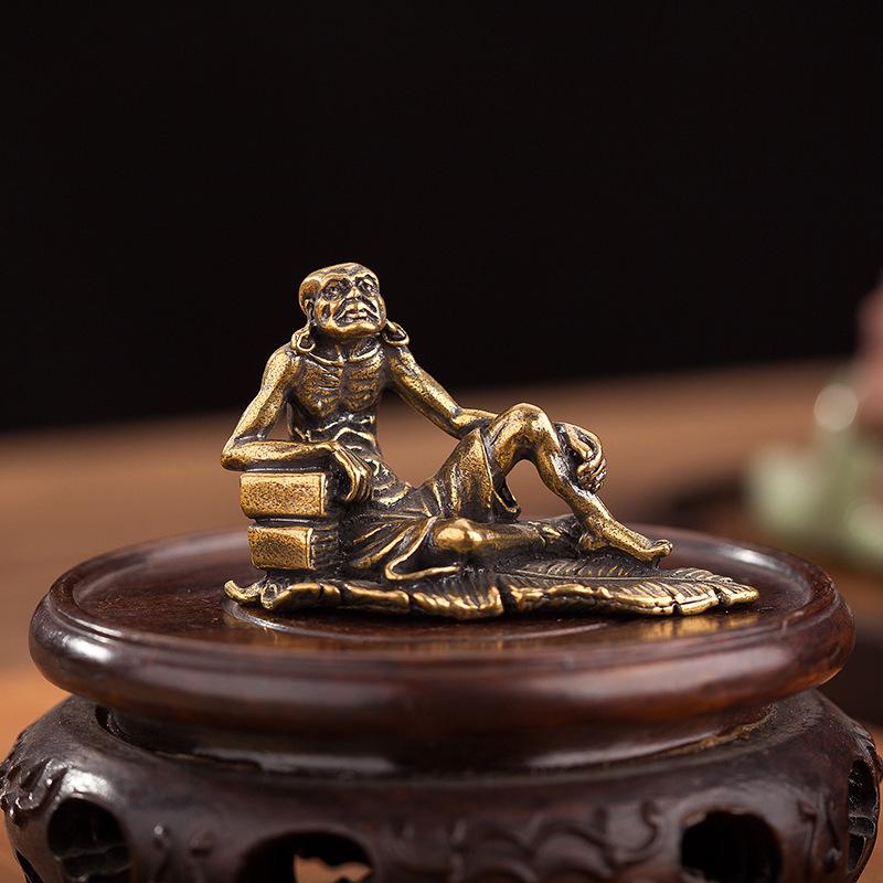 Eighteen Arhats Pure Brass Ornament Set: Copper Desktop Crafts & Gifts