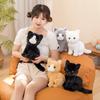 Cute Simulation Kitten Doll Plush Toy Cute Cat Doll Children Accompany Soothing Pillow Rag Doll