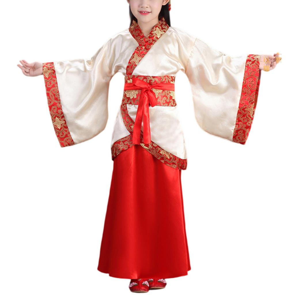 Traditional Chinese Girls Hanfu Outfit Vintage Style Dress Set with Skirt for Role Play and Cultural Events Suitable for Various Occasions