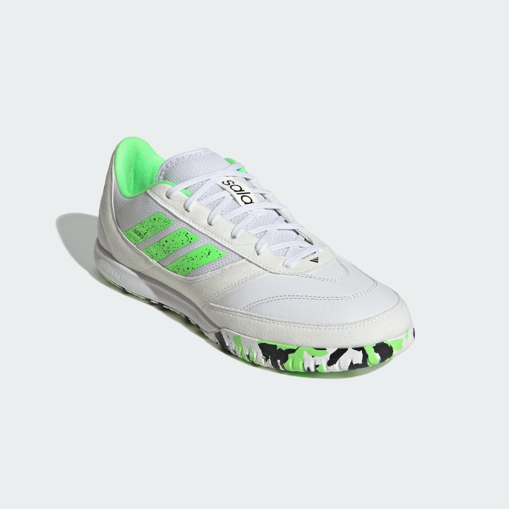 adidas Top Sala Competition 2 Indoor Boots JH6294 Unisex Performance Sports Shoes Cloud White / Lime Burst / Core Black