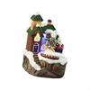 Christmas Cabin Music Box with Rotating Santa for Kid Adult Birthday Christmas A0KF