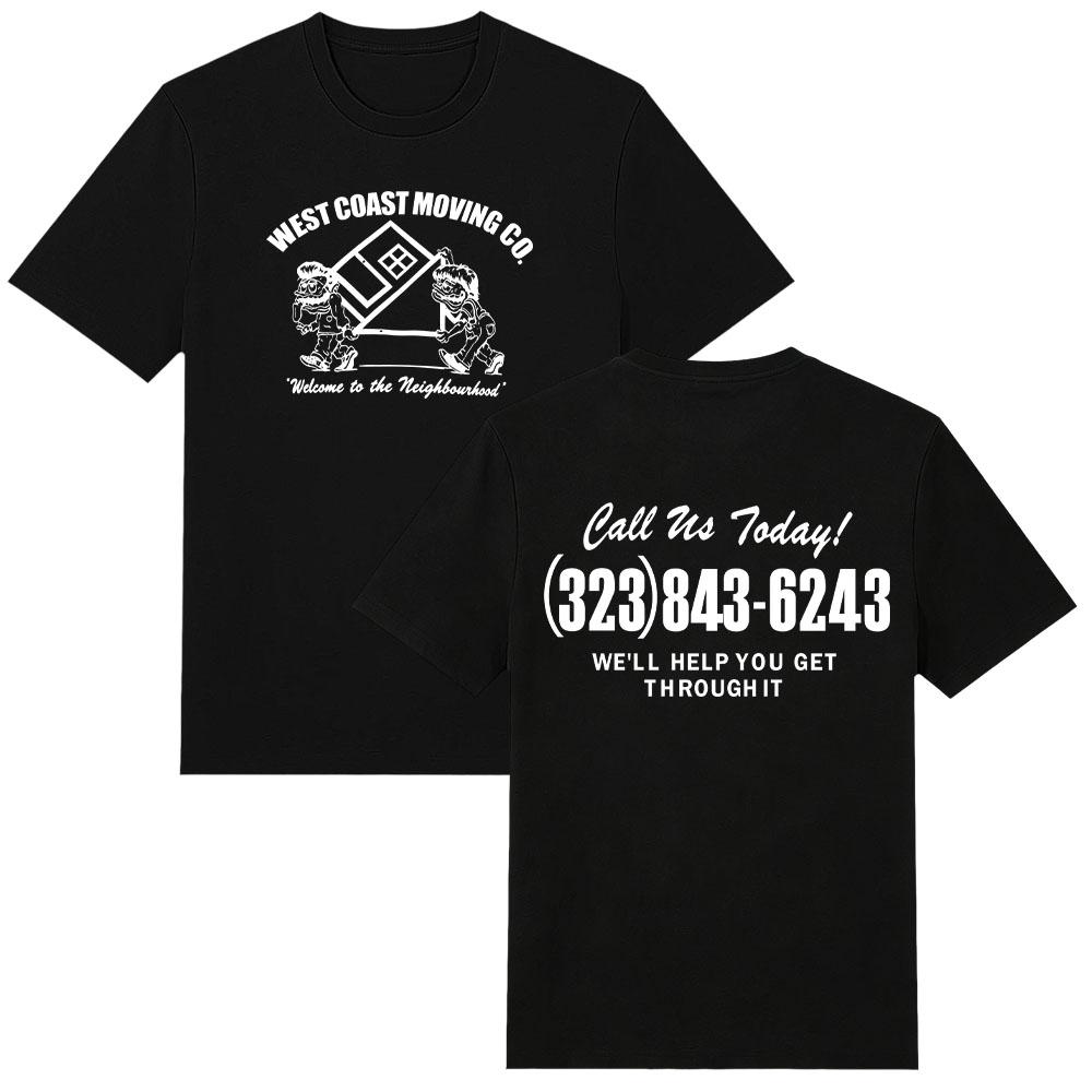 Welcome To The Neighbourhood 323-THE-NBHD T Shirts The Neighbourhood Band Tees Short Sleeve Cotton Female Top Unisex Streetwear XS