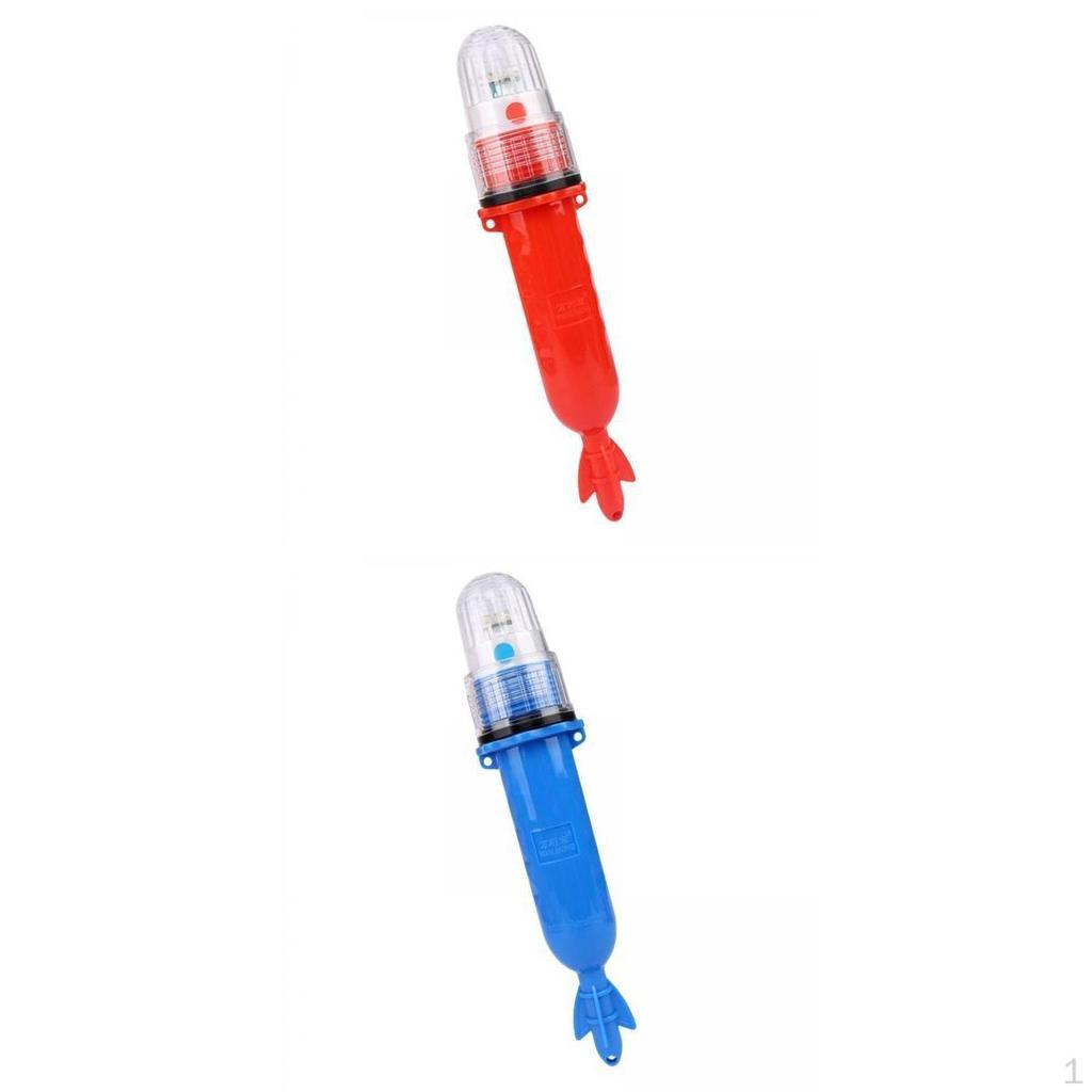 2 Pcs Boat LED Lights Buoys Floating Kayak Light Underwater