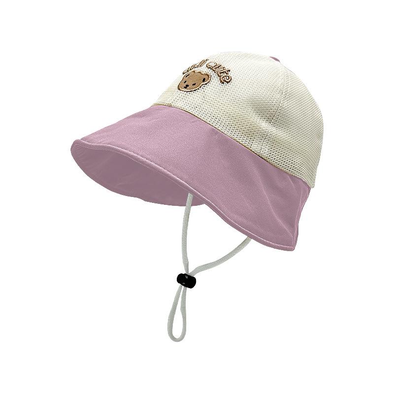 Children's Hat Summer Big Eaves Bucket Hat Baby Casual Versatile Sun Hat Boys and Girls Breathable Mesh Hat Cap Cap