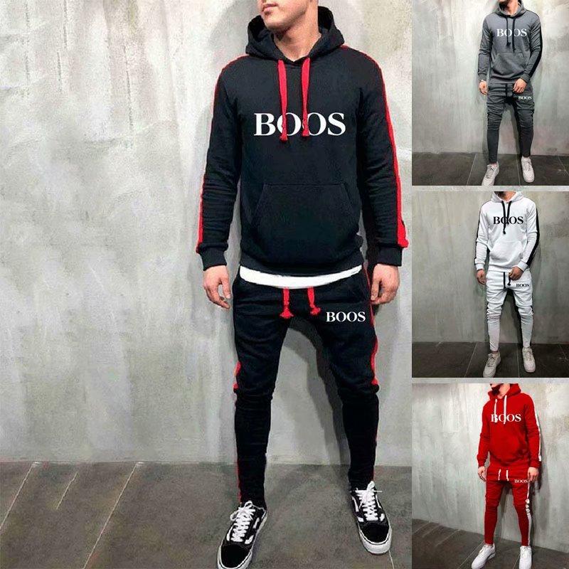 Juego de suéter Conjunto con capucha para hombre Costuras de otoño Casual  Juego de dos piezas para hombres comprar a buen precio — entrega gratuita,  reseñas reales con fotos — Joom