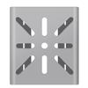 Stainless Steel Vertical Mast Mount Brackets Flexible Positioning Wall Mounting Bracket  Indoor Use