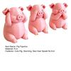 Unique Pig Figurine for Birthday Gift 3 Pcs Cute Mini Figurines, 3D Printed See Hear Speak No Evil Adorable Animal Home Decor Pink Statue, Novelty