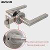American Style Stainless Steel Privacy Lever Handle Bathroom Lock - Keyless Single Bolt for Room/Toilet Doors