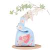 Luoyang Peony Knit Tote Bag - Korean Style Cartoon Design, Casual Handbag, Perfect Festival Gift