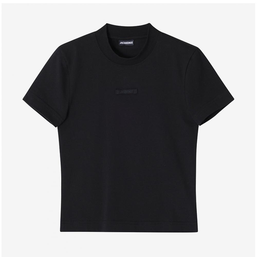 JacquemuS 241jS133 2031 990 Le GloSS Grain groSGrain Logo Women S Short SLeeve Tee