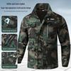 Unisex Camouflage Work Suit: Durable, Elastic, Breathable Tactical Clothing for Spring/Autumn.