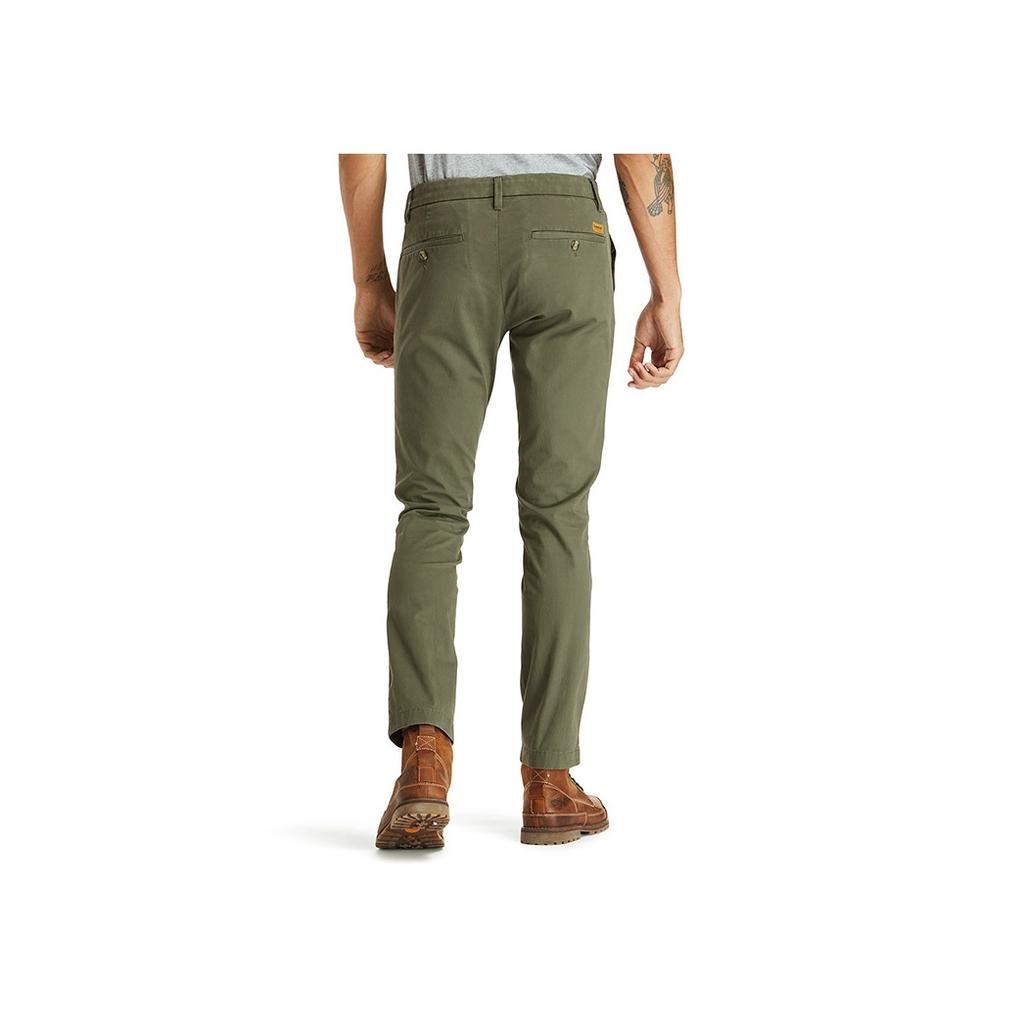 Timberland Casual Comfortable Slim Fit Classic Khaki Pants Men bottoms Green A2BYYA58