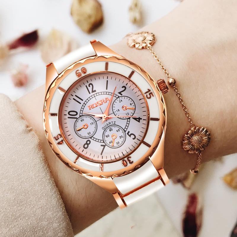 Rose Gold Watch Women Watches Luxury Women's Watches Ladies Watch Clock