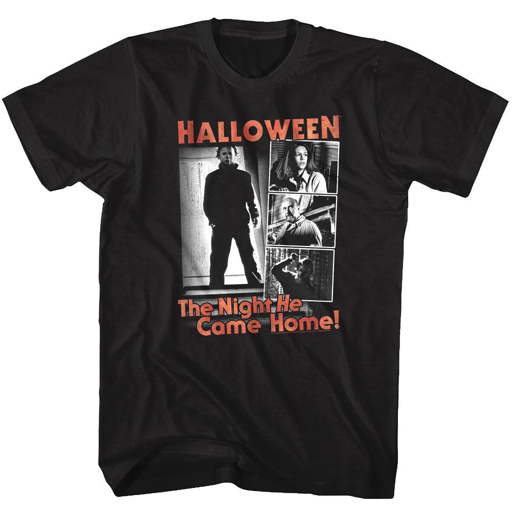 Halloween Horror Movie Stills The Night HE Came Home Men T Shirt Michael Myers L