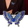 Retro Crystals Butterfly Brooch Sturdy Alloy Jewelry Gifts Accessory for Mothers Day Birthdays Party Dress Decoration