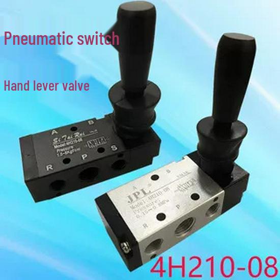 Two-Position Five-Way Pneumatic Manual Lever Valve 4H210-08 for Engraving Machines
