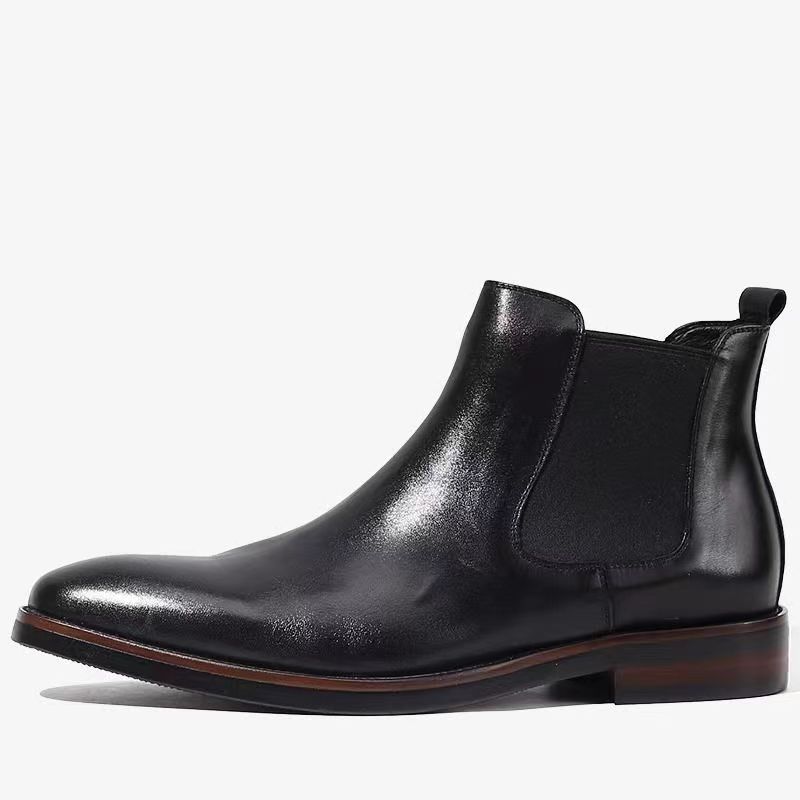 New Handmade Shoes Women's Luxury English Platform Chelsea Boots Men's Trendy Style High Top Short Boots