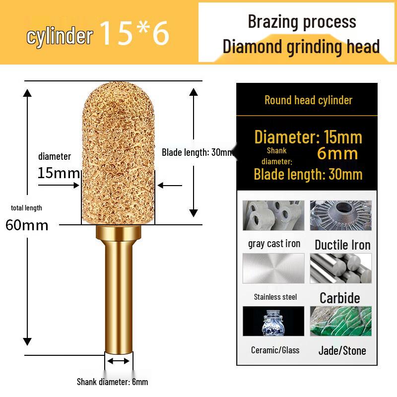 

Diamond Brazed Cylindrical Grinding Head