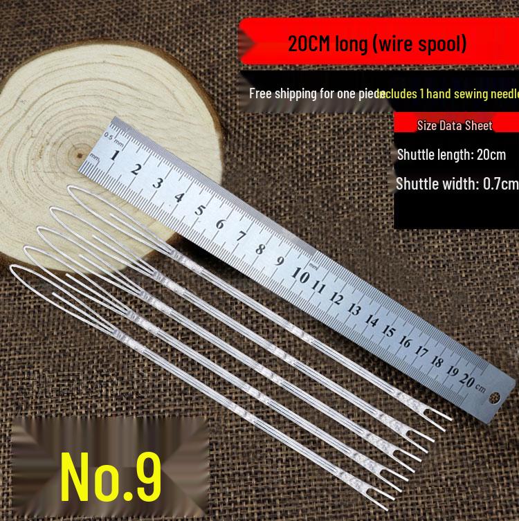 2025 Shrimp & Crab Net Repair Tool: Steel Wire Shuttle, Iron Fishing Needle, Metal Thumbtack
