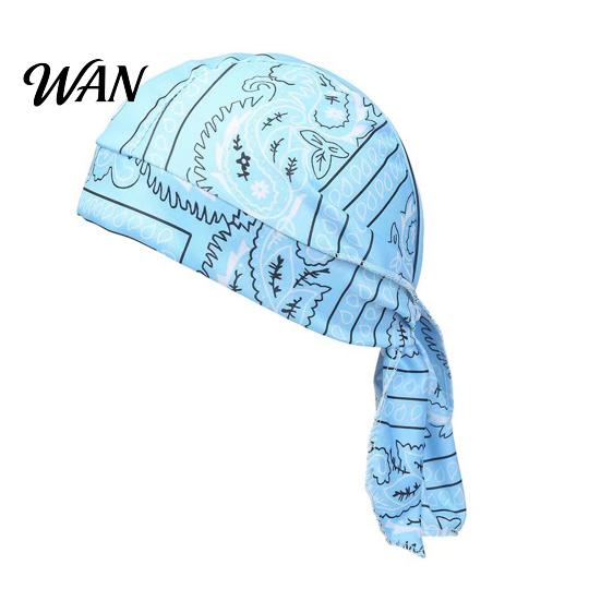 Paisley Kopftuch Kühlender Turbanhut Muster Elastische Passform Verstellbare Riemen Piratenstil Bandana Atmungsaktives Schweißableitendes Gewebe Outdoor Fahrradkappe
