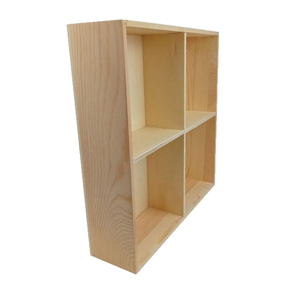 Multi-Grid Wooden Desktop Storage Tray