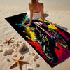 Motocross-Fahrer in Aktion Strandtuch, Superweiche Mikrofaser, Geschenk für Sie/Ihn, Geburtstag, für Pool, Strand, Reisen, Heimdekoration Fan-Geschenke
