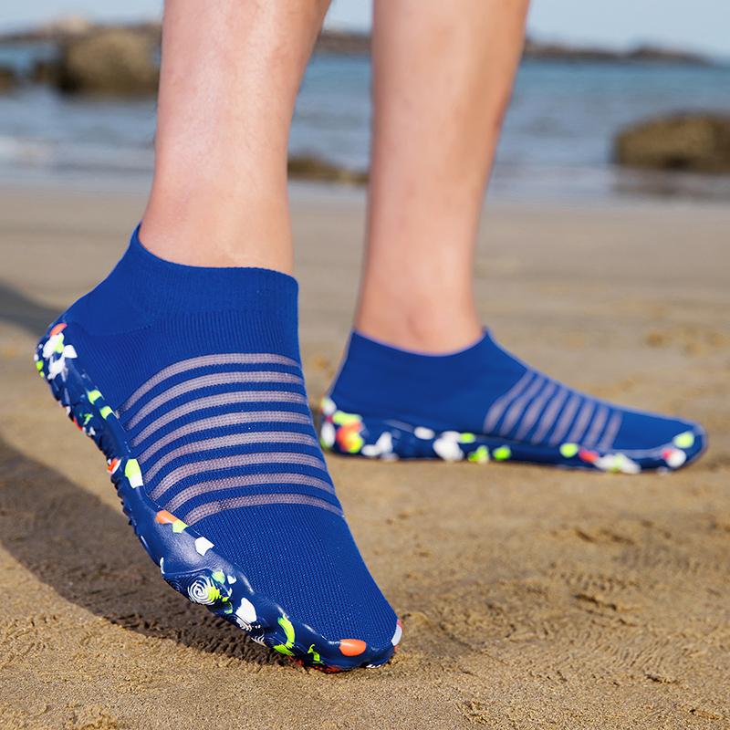 Men Aqua Shoes Women Water Shoes Beach Barefoot Quick Dry Swim Sandals Drainage Upstream Wading Sneakers For Fitness Yoga Diving Surf Camping Running