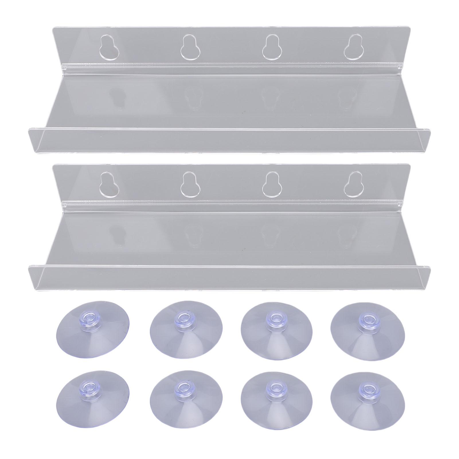 Mfyspace Unisex 2Pcs Window Plant Floating Shelves Acrylic Window Sill Extender Planter Holder With Suction Cups For Indoor Succulent