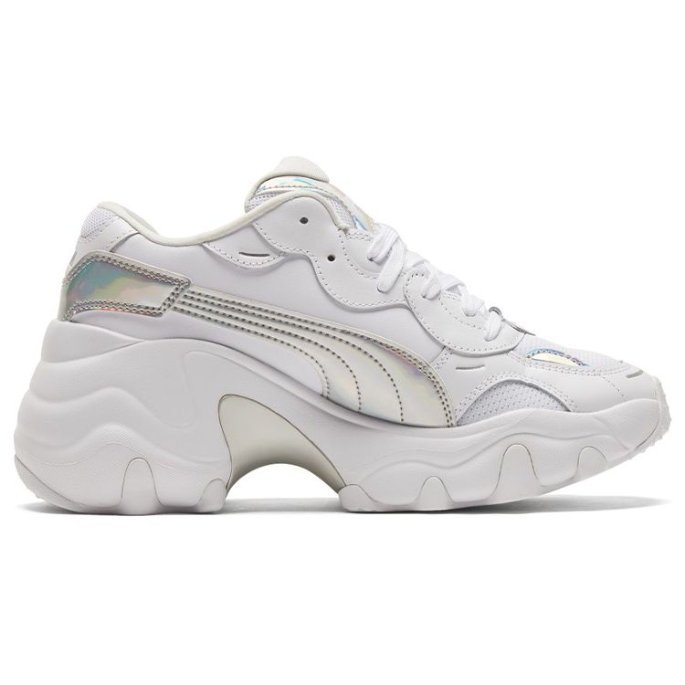Puma Pulsar Wedge Iridescent - White Silver Women Sneakers 385251-01