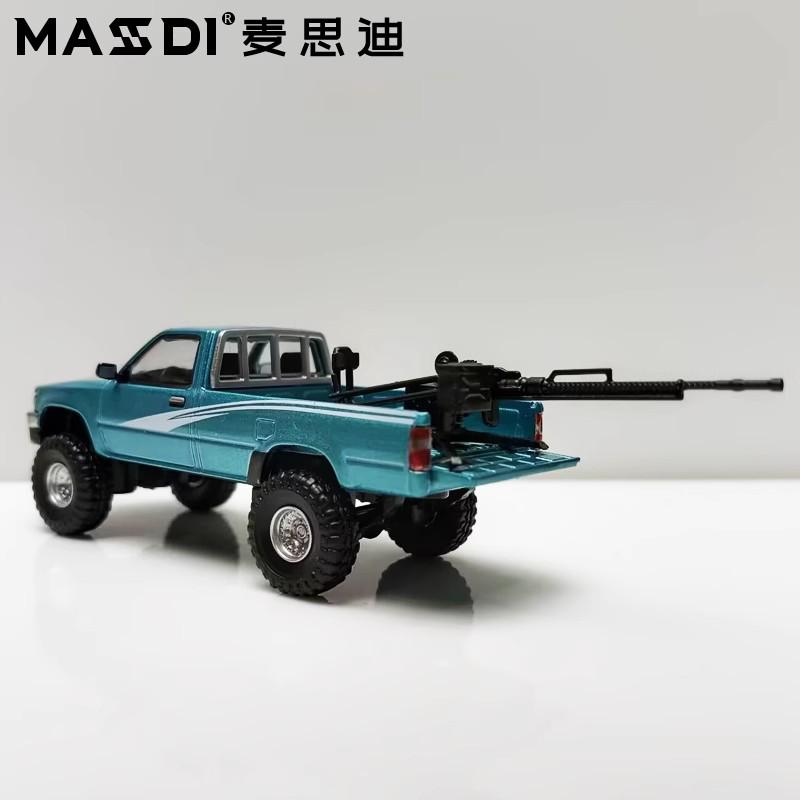 Masdi 1:64 1994 Toyota Hilux Dual Row Four-wheel Drive Ln107 Simulation Miniature Die-cast Model Car Collectible Custom Toy Gift