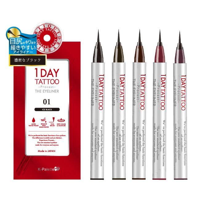 K-Palette - 1 Day Tattoo Procast The Eyeliner 01 Ice Black