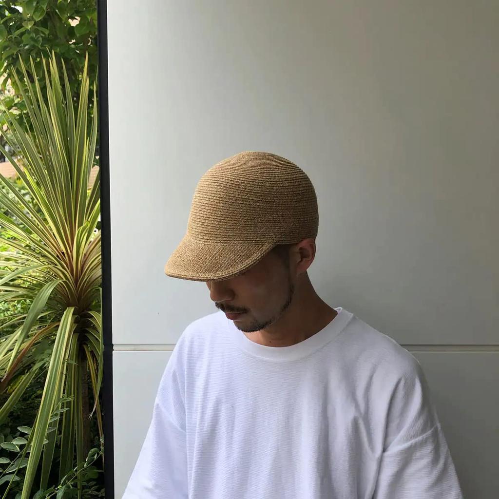 Basic Enchi Paper Braid Straw and Beige Cap, Hat, Men's Women's,